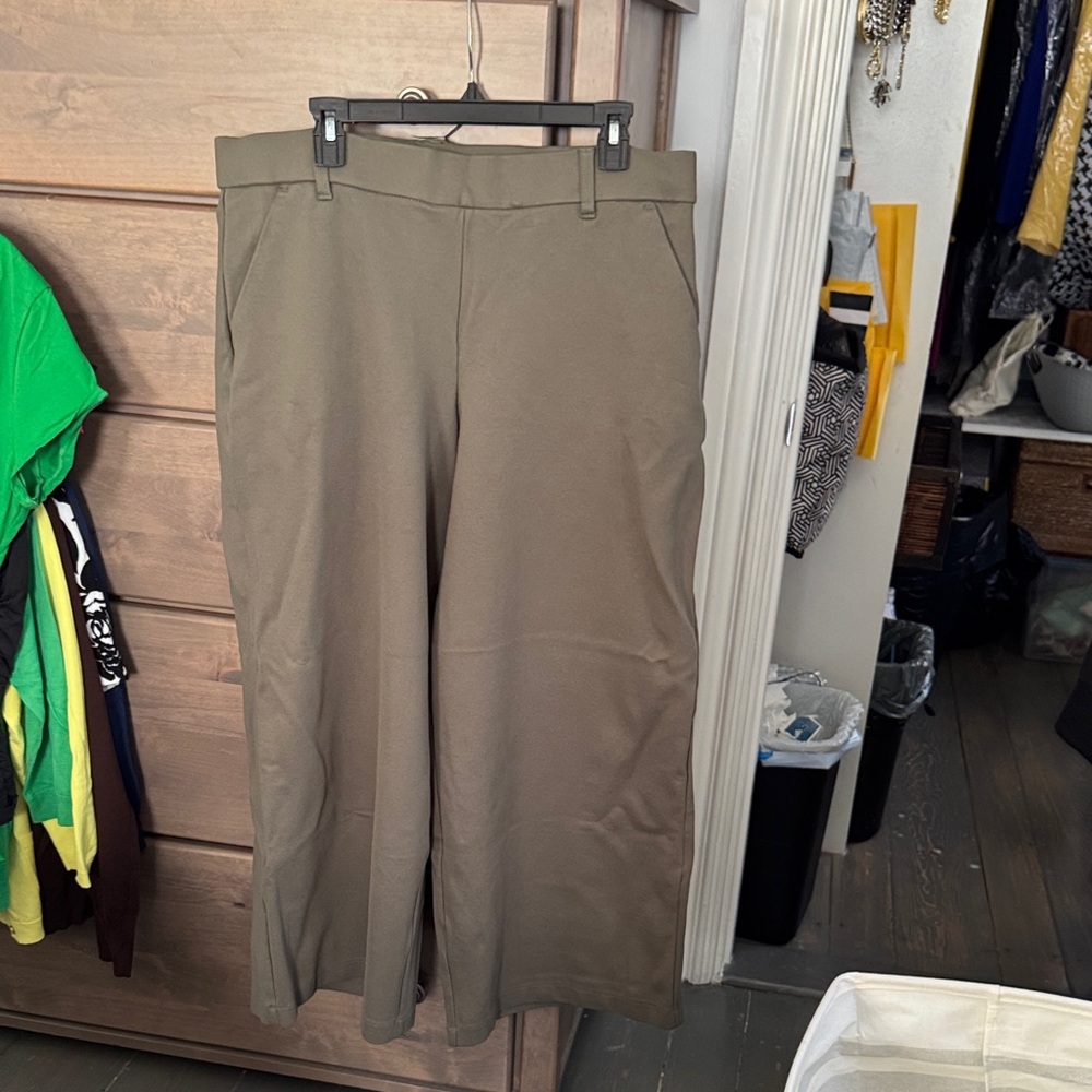 Lee Women's Olive Wide Leg Pants